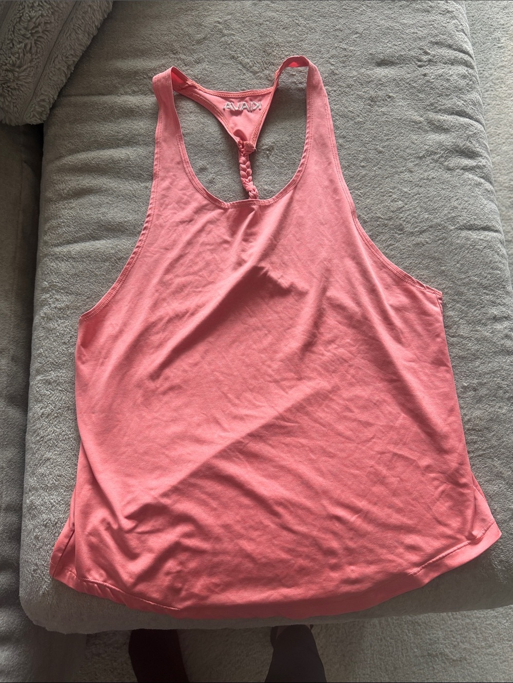 KIAVA Coral Pink Racerback Tank with Braided Detail